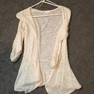 Sparkle cream cardigan